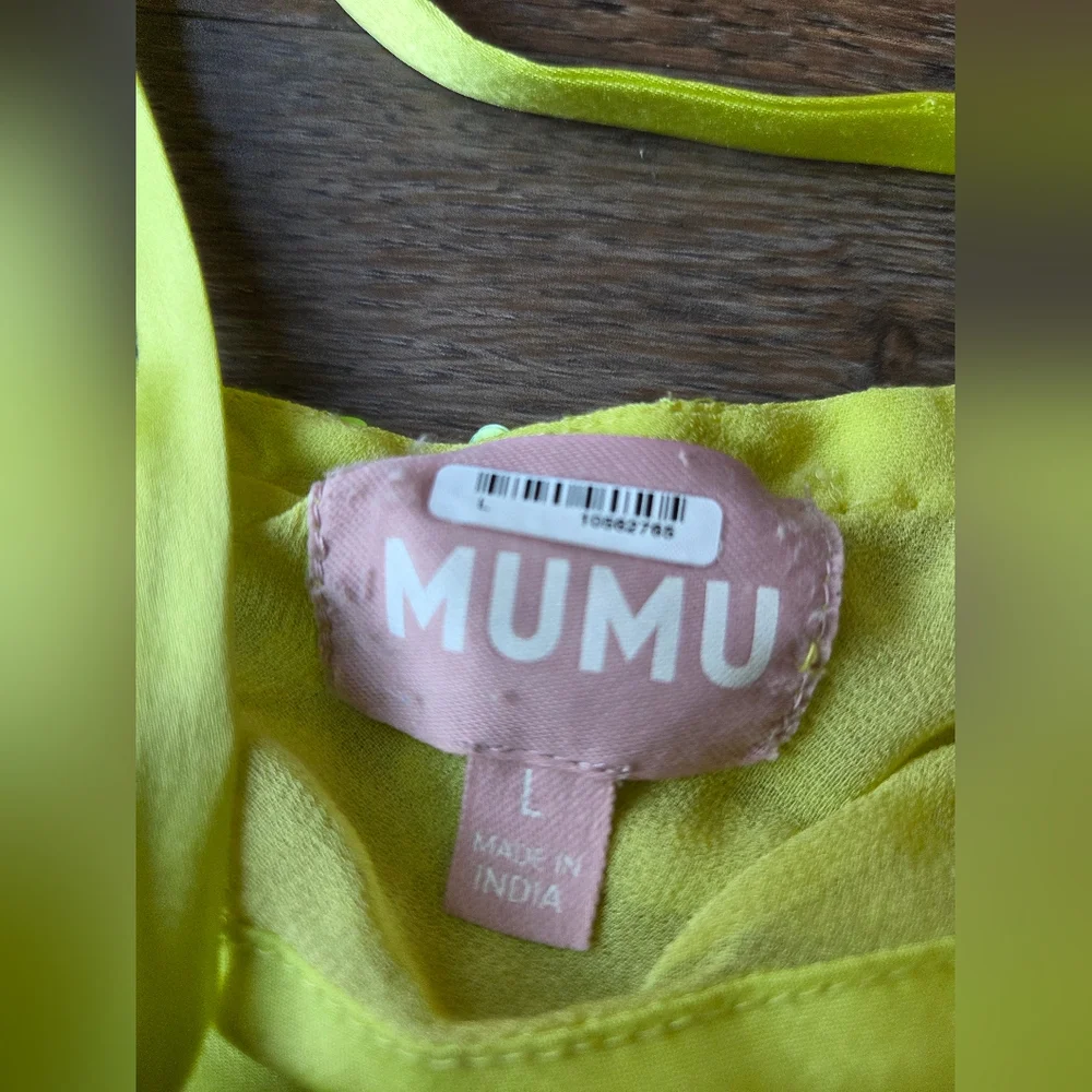 Show Me Your MuMu Lime Green Sequin Cowl Neck Mini Dress - Picture 15 of 16